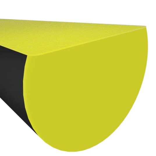 vidaXL Hjørnebeskyttere 2 stk gul og svart 4x3x100 cm PU vidaXL Hjørnebeskyttere 2 stk gul og svart 4x3x100 cm PU