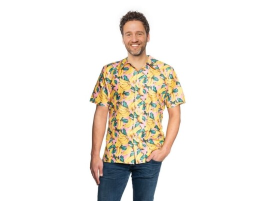 Partychimp Hawaii Skjorte Med Bananer