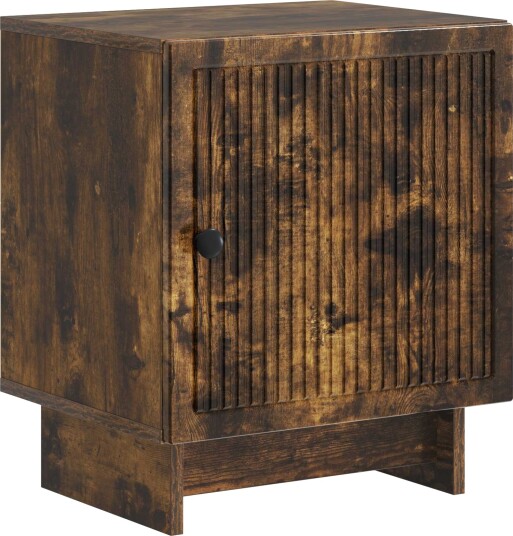  Nattbordskap Røkt Eik 43 x 34,5 x 50 cm Konstruert tre