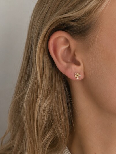 Snö Of Sweden Minna Crystal Ear Gull ONE SIZE