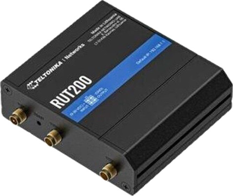 Teltonika RUT200 Trådløs 4G Router med DIN-montering, 2,4 GHz, Sort Teltonika RUT200 Trådløs 4G Router med DIN-montering, 2,4 GHz, Sort