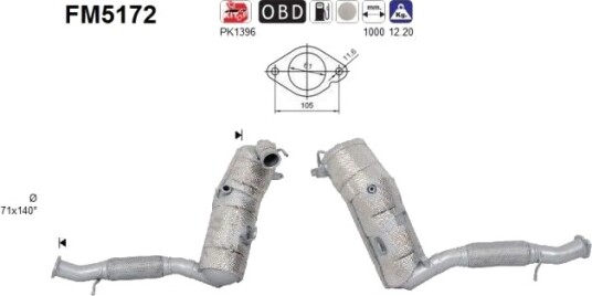 AS FM5172 Partikkelfilter