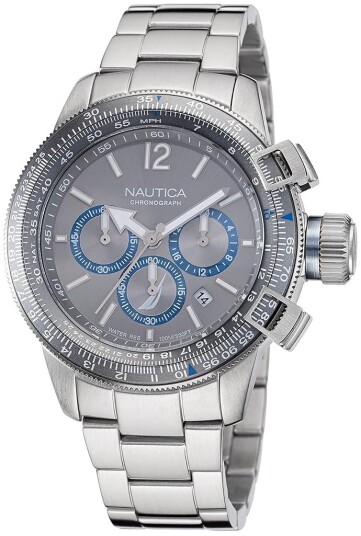 Nautica Herreklokke NAPBFF103 Pacific Beach Grå/Stål Ø46 mm