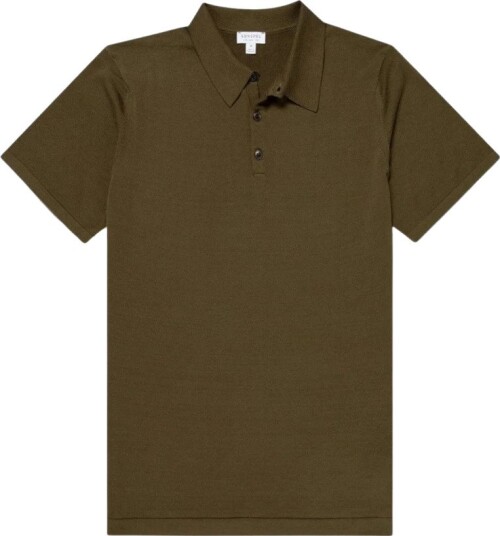 Sunspel Herre Topper Brun M,