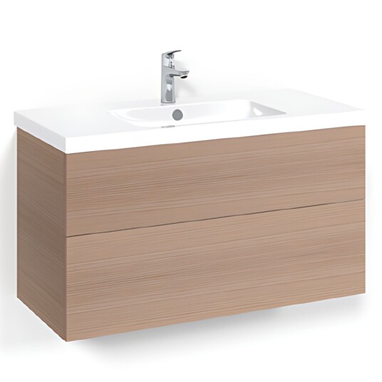 Macro Design Crown Plain Servantskap 2 Skuff - med Light Servant Eik / 100cm 45
