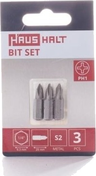 Bosch Skrutrekkerbit Ph1 X 25 Mm 3 Stk