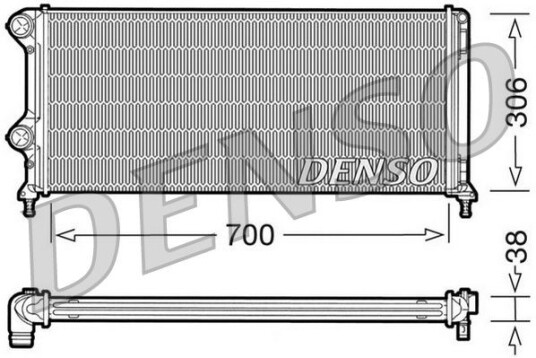 Radiator DENSO DRM09060 Radiator DENSO DRM09060