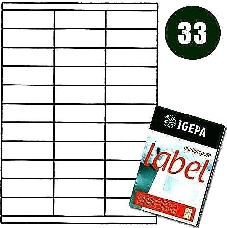 Mondi Labels A4 Igepa 70,0 X 25,4 Mm Hvit 100 Mondi Labels A4 Igepa 70,0 X 25,4 Mm Hvit 100