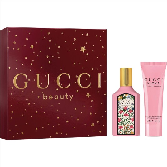 Gucci Flora Gorgeous Gardenia Gavesett med Duft og Krem 50ml Gucci Flora Gorgeous Gardenia Gavesett med Duft og Krem 50ml