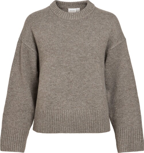 Vila Visia L/S O Neck Knit Pullover FALCON L