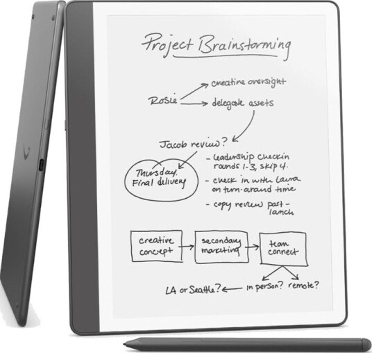 Amazon Kindle Scribe 10.2" E-Bokleser 16GB Berøringsskjerm Bluetooth Wi-Fi Wolframgrå