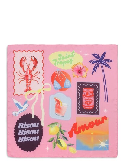 SUI AVA All The Vibes Scarf Pink 70X 70