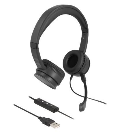 Delock - Hodesett - On-Ear - Kablet - Usb-A - Svart Delock - Hodesett - On-Ear - Kablet - Usb-A - Svart