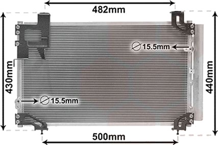VAN WEZEL 53005394 Kondensator, klimaanlegg