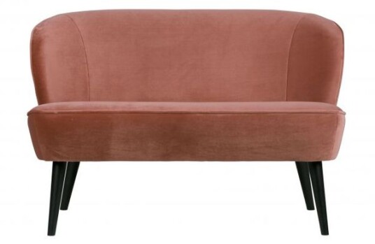 WOOOD - Sara Loungesofa m/velur - Old Pink