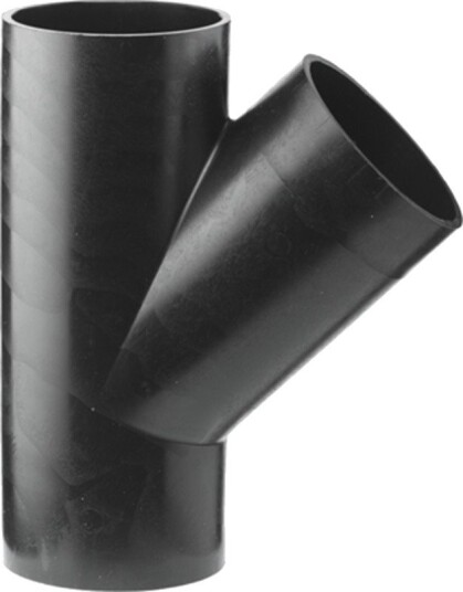 Geberit Grenrør Svart Peh 90 x 56mm x 45°