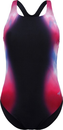 Speedo Print Medalist Swimsuit   ANTHRACITE   36