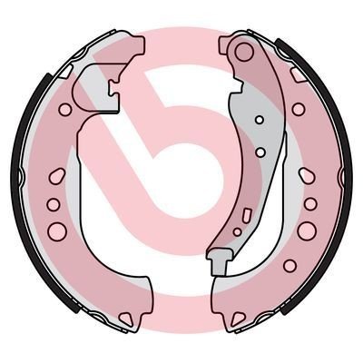 Bremsesko sett BREMBO S 68 550 Bremsesko sett BREMBO S 68 550