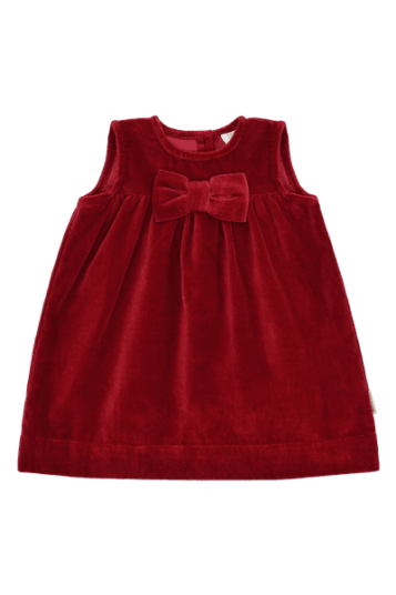 Hust And Claire Hust & Claire Katinka Velourkjole til baby teaberry 62