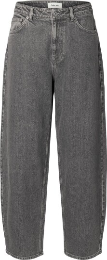 Selected Slwbarrel Bea Kori Hw Jeans Noos Grey 30 x 32