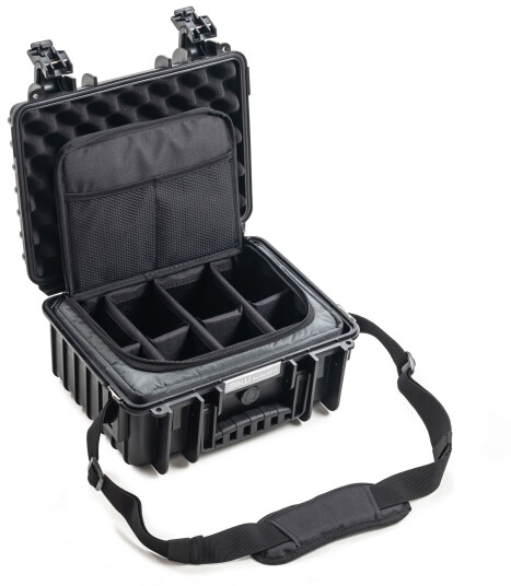 B&W Outdoor Case 3000 Kamerakoffert 8 Rom Sort
