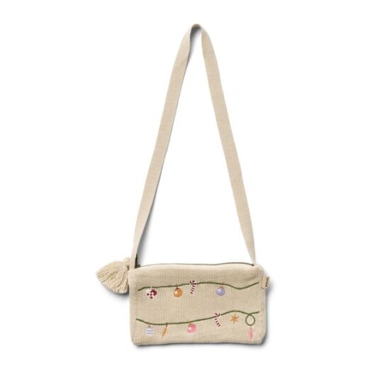 Wheat Knitted Clutch Emb. Dagmar - Cream - ONE SIZE Wheat Knitted Clutch Emb. Dagmar - Cream - ONE SIZE
