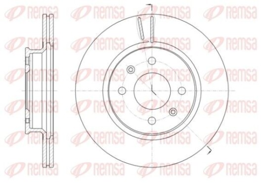 Bremseskive REMSA 61424.10 Bremseskive REMSA 61424.10