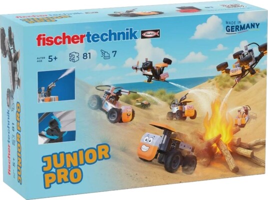 Fischertechnik Junior Pro Byggesett 7 Modeller Fra 5 År 81 Deler