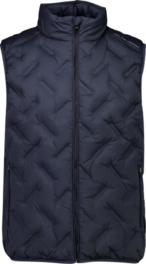 Bison Quilted Light Weight Vest   NAVY   S