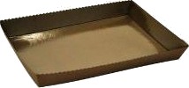 Kageform Easy Bake 280X380x45 Mm Karton Med Pet Brun,200 Stk/Krt