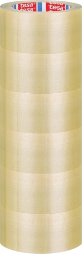 Pakketape, Tesapack 4024, Pp, 50 Mm X 100 M, Klar, Pakke A 6 Stk