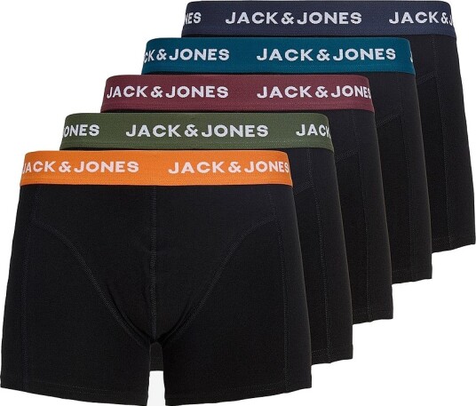 Jack & Jones Jacoliver Solid Trunks 5 Pack Box Black S Jack & Jones Jacoliver Solid Trunks 5 Pack Box Black S