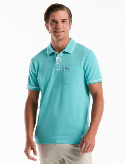 Original Penguin Earl Tncl Piq Sticke Blue M