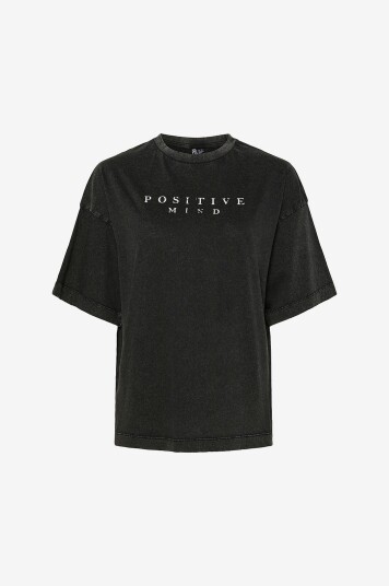 Pieces T skjorte pcJabriella Oversized T shirt Jrs B Svart