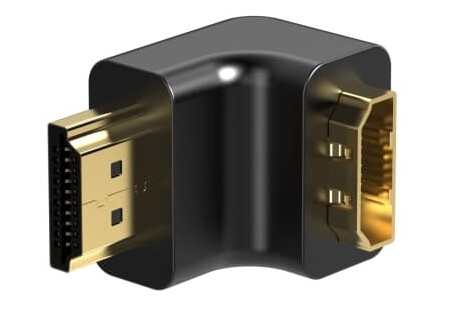 Sinox HDMI™ 90° vinkel. Sort