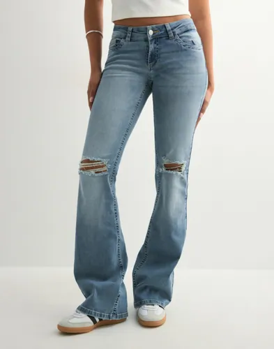 Nelly   Blå   Low Waist Perfect Bootcut Jeans