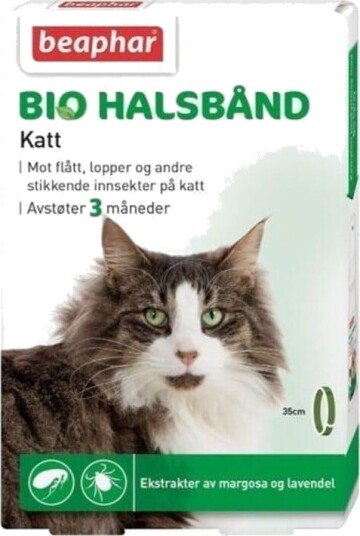Beaphar Biohalsbånd Flåtthalsbånd Til Katt 35 cm Beaphar Biohalsbånd Flåtthalsbånd Til Katt 35 cm