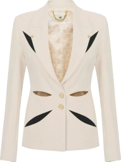 Elisabetta Franchi Dame Jakker Beige S,