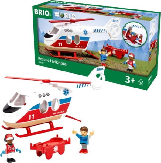 Brio Redningshelikopter med Figurer 36022 Brio Redningshelikopter med Figurer 36022