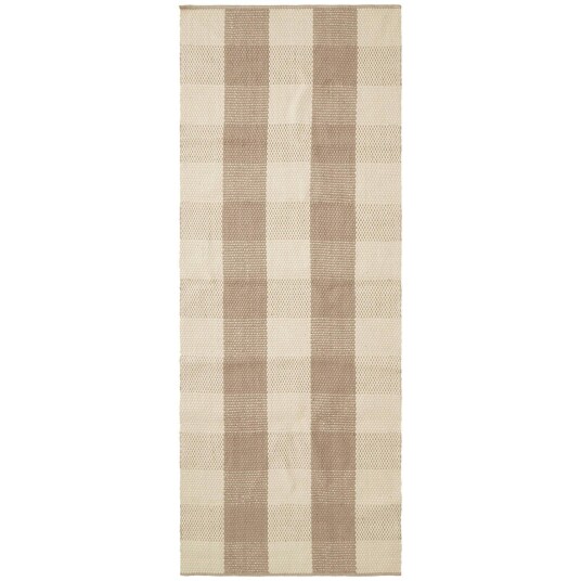 Lexington Checked Jute Teppe 80x220 cm Beige/Naturfarget Lexington Checked Jute Teppe 80x220 cm Beige/Naturfarget