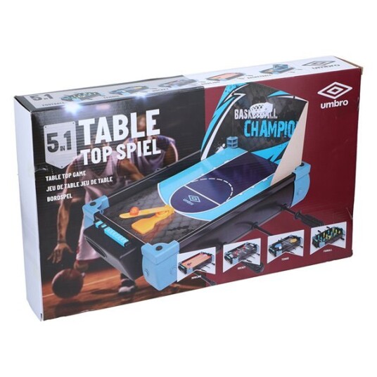 5i1 Bordspill - Fussball/Ping-pong/Bowling/Basketball/Airhockey 5i1 Bordspill - Fussball/Ping-pong/Bowling/Basketball/Airhockey