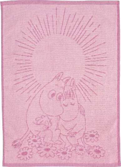 MoominArabia Mummi håndkle 50x70 cm Kjærester rosa
