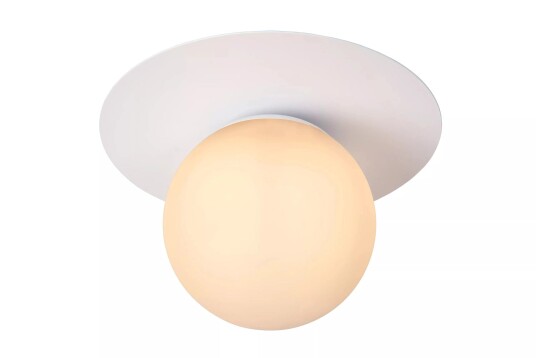 Lucide Tricia taklampe 25 cm - Hvit/Opal hvit