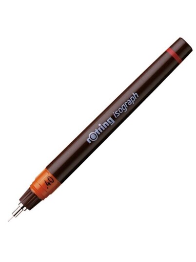 Rotring rOtring Isograph Technical Drawing Pen .4 mm Refillable Fineliner Pen Rotring rOtring Isograph Technical Drawing Pen .4 mm Refillable Fineliner Pen