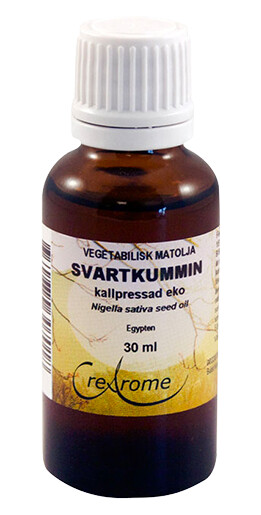 Vegetabilsk matolje Svart spisskummen kaldpresset øko, 30 ml Vegetabilsk matolje Svart spisskummen kaldpresset øko, 30 ml