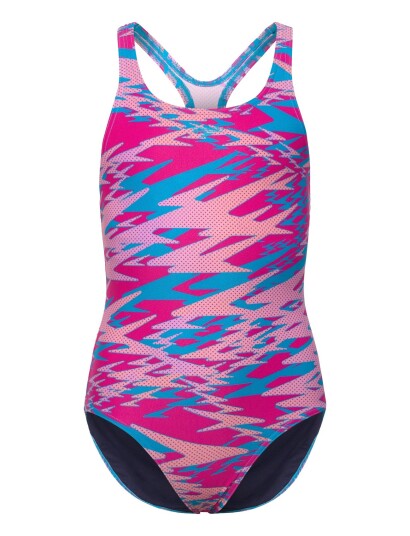 Speedo Hyperboom Print Medalist One Piece Pink 16