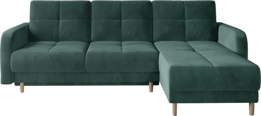 Saimon Sovesofa m. Divan med Oppbevaring 3 seter Mørkegrønn Saimon Sovesofa m. Divan med Oppbevaring 3 seter Mørkegrønn