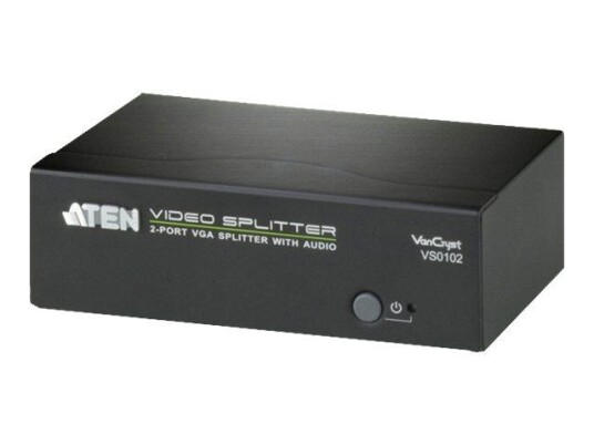 Aten VanCryst VS0102 Video/Lyd-Splitter med 2 VGA og 2 Lydporter Aten VanCryst VS0102 Video/Lyd-Splitter med 2 VGA og 2 Lydporter
