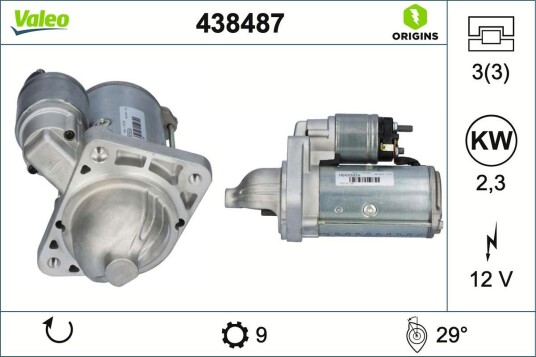 Starter VALEO 438487 Starter VALEO 438487
