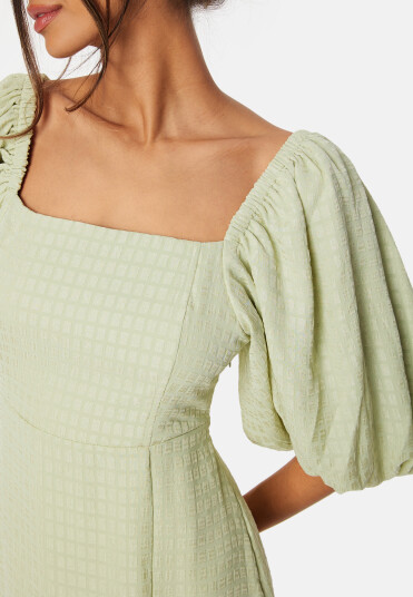 Bubbleroom Occasion Puff Sleeve Dress Light green XS
